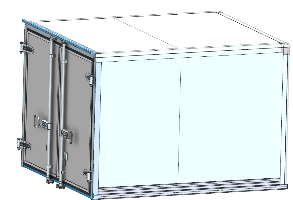 Anpassad plug-in panel torr lastbilskropp